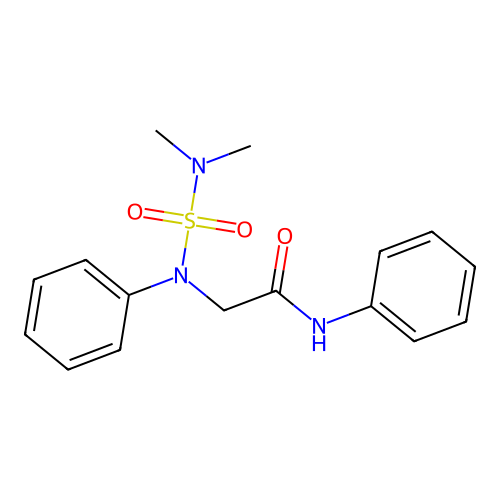 2-{[(dimethylamino)sulfonyl]anilino}-N-phenylacetamide structure