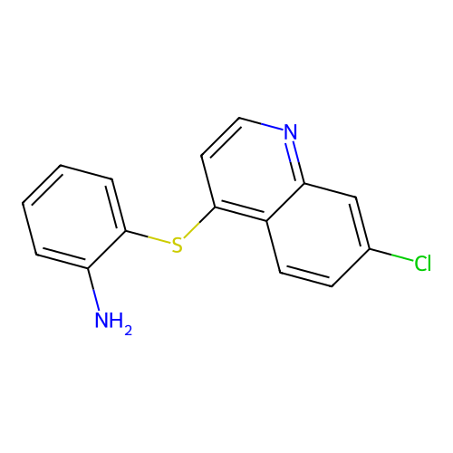 2-(7-Chloroquinolin-4-yl)sulfanylaniline structure