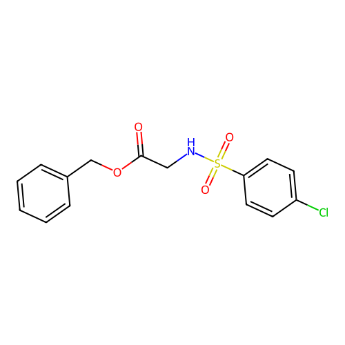 Benzyl {[(4-chlorophenyl)sulfonyl]amino}acetate structure