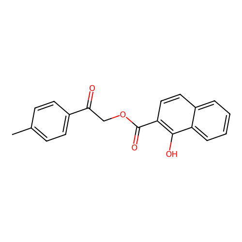 2-(4-Methylphenyl)-2-oxoethyl 1-hydroxy-2-naphthoate structure