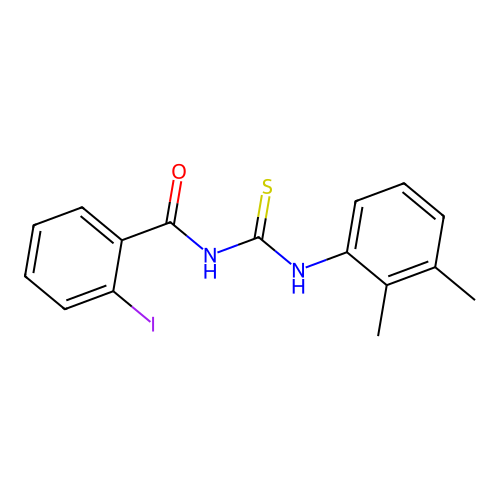 N-[(2,3-dimethylphenyl)carbamothioyl]-2-iodobenzamide structure