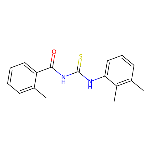 N-[(2,3-dimethylphenyl)carbamothioyl]-2-methylbenzamide structure