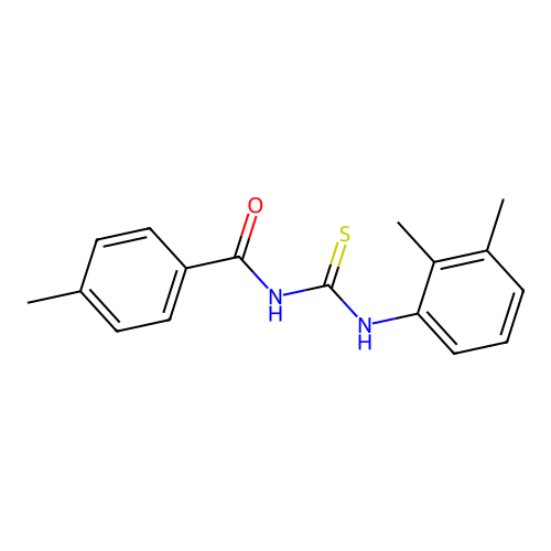 N-[(2,3-dimethylphenyl)carbamothioyl]-4-methylbenzamide structure