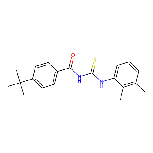 4-tert-butyl-N-[(2,3-dimethylphenyl)carbamothioyl]benzamide structure
