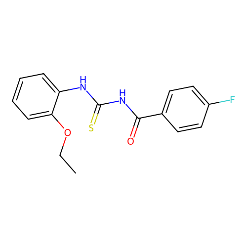 N-[(2-ethoxyphenyl)carbamothioyl]-4-fluorobenzamide structure