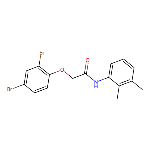 2-(2,4-dibromophenoxy)-N-(2,3-dimethylphenyl)acetamide structure