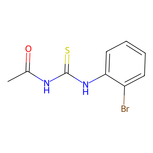 N-[(2-bromophenyl)carbamothioyl]acetamide structure