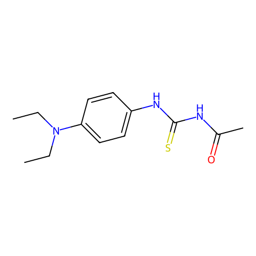 N-[[4-(diethylamino)phenyl]carbamothioyl]acetamide structure
