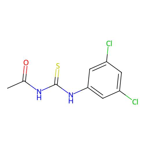 N-[(3,5-dichlorophenyl)carbamothioyl]acetamide structure