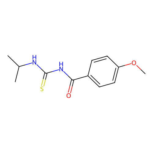 4-methoxy-N-(propan-2-ylcarbamothioyl)benzamide structure