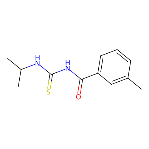 3-methyl-N-(propan-2-ylcarbamothioyl)benzamide structure