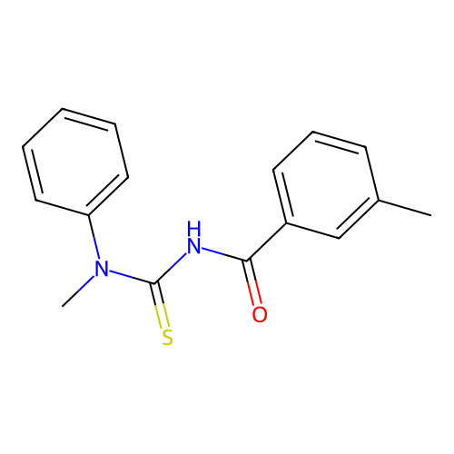 3-methyl-N-[methyl(phenyl)carbamothioyl]benzamide structure