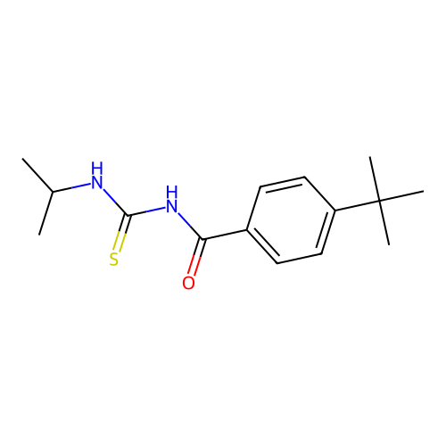 4-tert-butyl-N-(propan-2-ylcarbamothioyl)benzamide structure