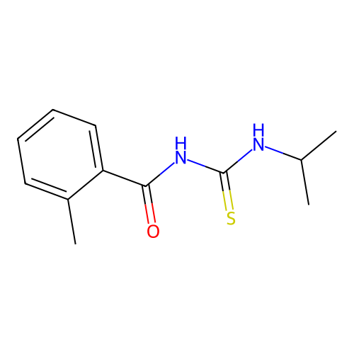 2-methyl-N-(propan-2-ylcarbamothioyl)benzamide structure
