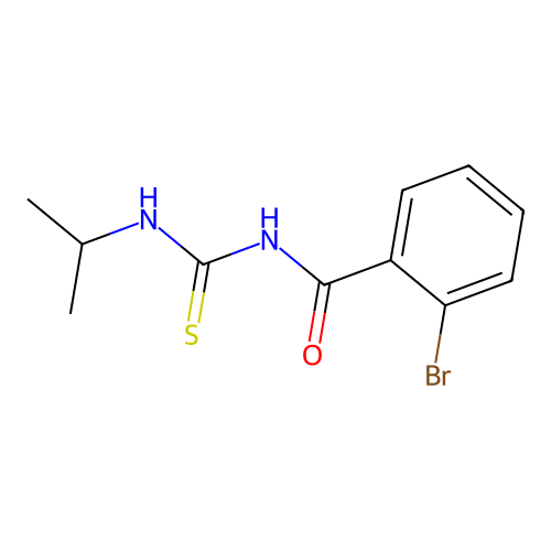 2-bromo-N-(propan-2-ylcarbamothioyl)benzamide structure