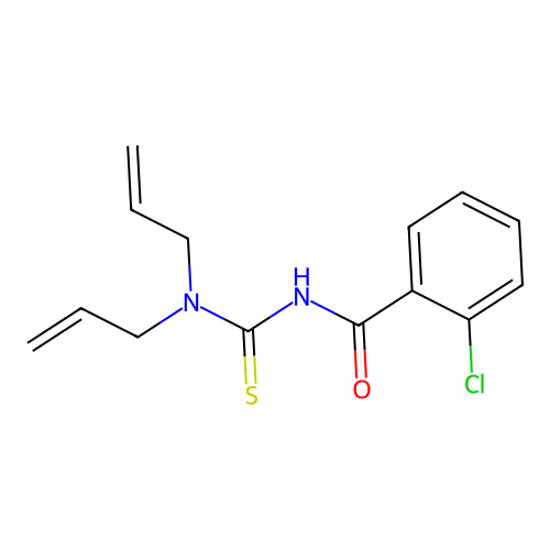 N,N-diallyl-N'-(2-chlorobenzoyl)thiourea structure