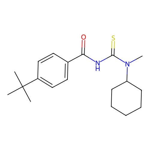 4-tert-butyl-N-[cyclohexyl(methyl)carbamothioyl]benzamide structure