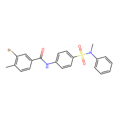 3-bromo-4-methyl-N-[4-[methyl(phenyl)sulfamoyl]phenyl]benzamide structure