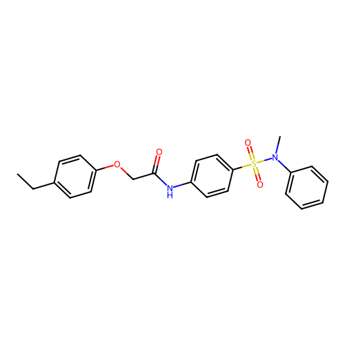 2-(4-ethylphenoxy)-N-[4-[methyl(phenyl)sulfamoyl]phenyl]acetamide structure
