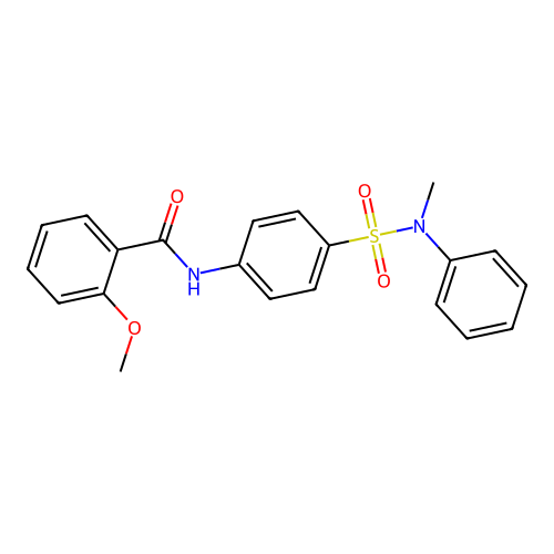 2-methoxy-N-{4-[(methylanilino)sulfonyl]phenyl}benzamide structure