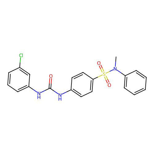 1-(3-Chlorophenyl)-3-[4-[methyl(phenyl)sulfamoyl]phenyl]urea structure
