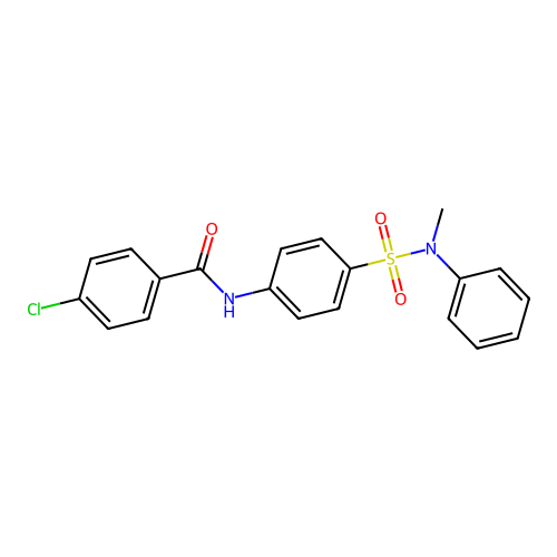 4-chloro-N-[4-[methyl(phenyl)sulfamoyl]phenyl]benzamide structure