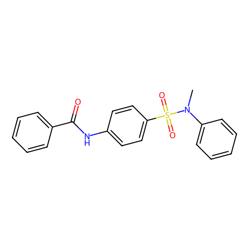 N-[4-[methyl(phenyl)sulfamoyl]phenyl]benzamide structure