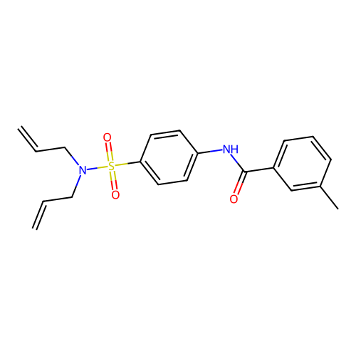 N-{4-[(diallylamino)sulfonyl]phenyl}-3-methylbenzamide structure