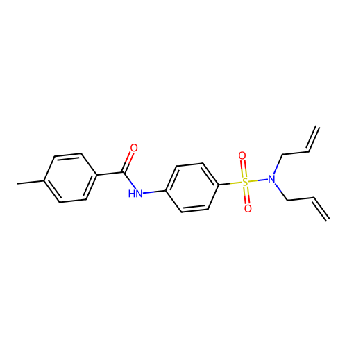 N-{4-[(diallylamino)sulfonyl]phenyl}-4-methylbenzamide structure