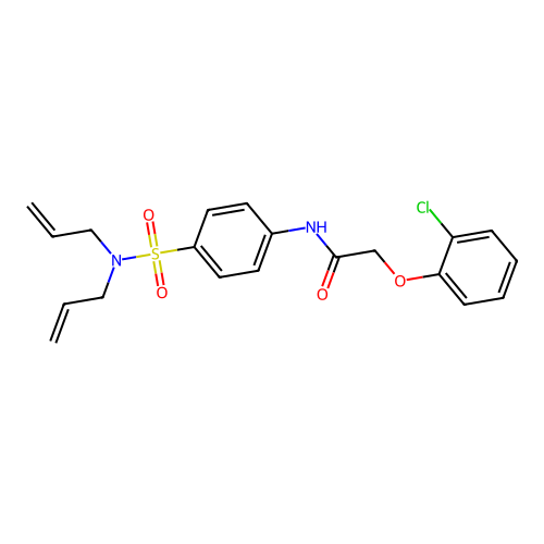 2-(2-chlorophenoxy)-N-{4-[(diallylamino)sulfonyl]phenyl}acetamide structure