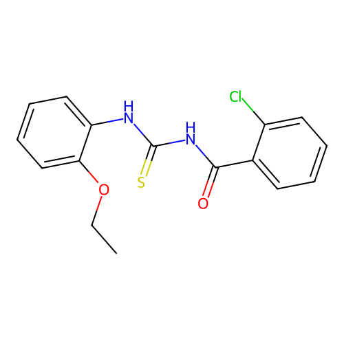 2-chloro-N-[(2-ethoxyphenyl)carbamothioyl]benzamide structure