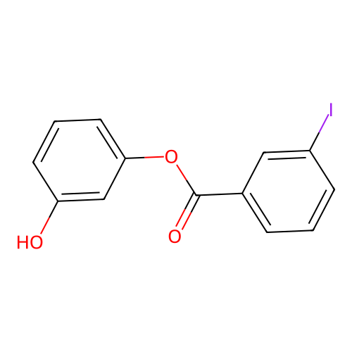 (3-Hydroxyphenyl) 3-iodobenzoate structure