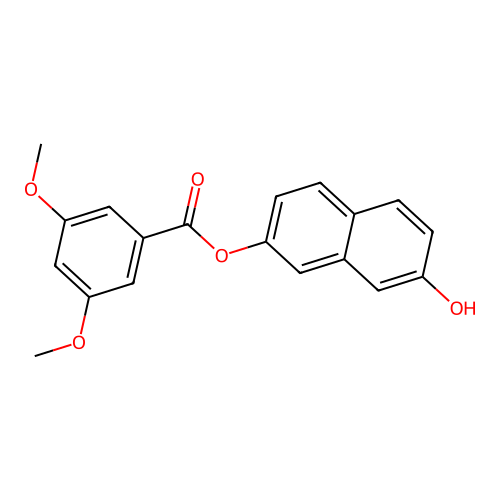 7-Hydroxy-2-naphthyl 3,5-dimethoxybenzoate structure