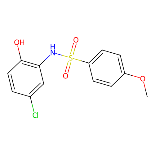 N-(5-chloro-2-hydroxyphenyl)-4-methoxybenzenesulfonamide structure