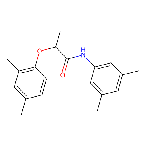2-(2,4-dimethylphenoxy)-N-(3,5-dimethylphenyl)propanamide structure