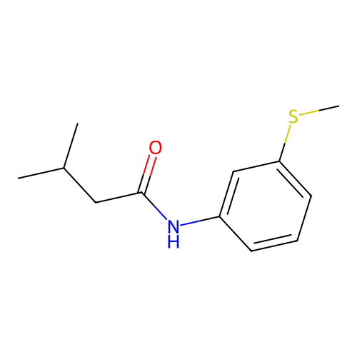 3-methyl-N-(3-methylsulfanylphenyl)butanamide structure