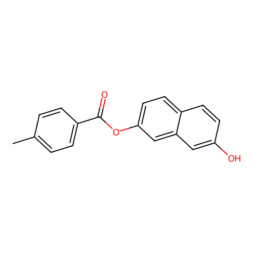 7-Hydroxy-2-naphthyl 4-methylbenzoate structure