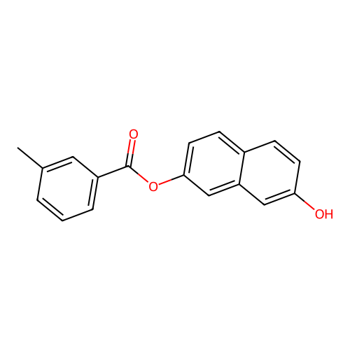 7-Hydroxy-2-naphthyl 3-methylbenzoate structure