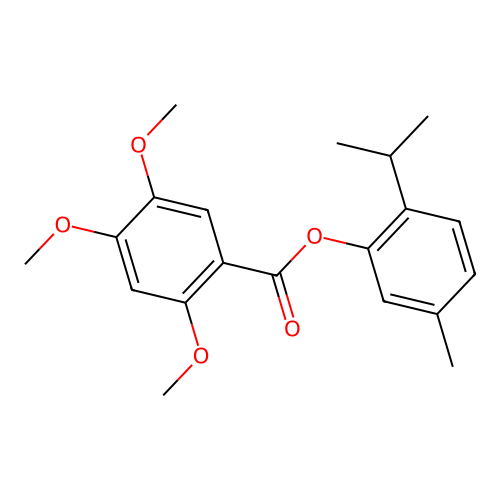 2-Isopropyl-5-methylphenyl 2,4,5-trimethoxybenzoate structure