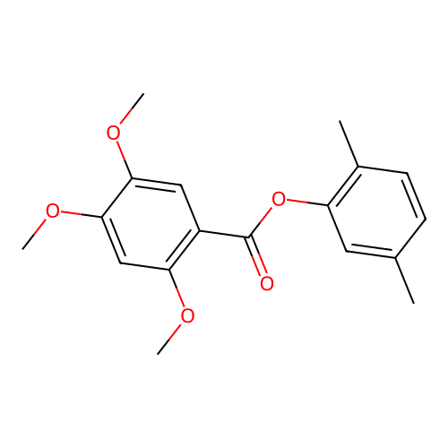 2,5-Dimethylphenyl 2,4,5-trimethoxybenzoate structure