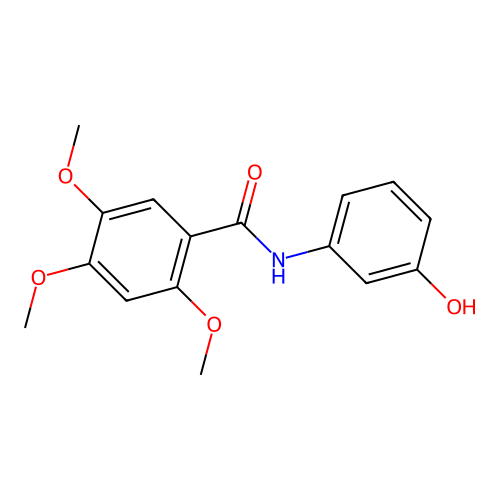 N-(3-hydroxyphenyl)-2,4,5-trimethoxybenzamide structure