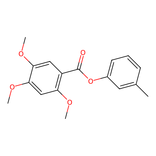 3-Methylphenyl 2,4,5-trimethoxybenzoate structure