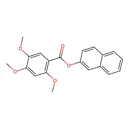 2-Naphthyl 2,4,5-trimethoxybenzoate structure