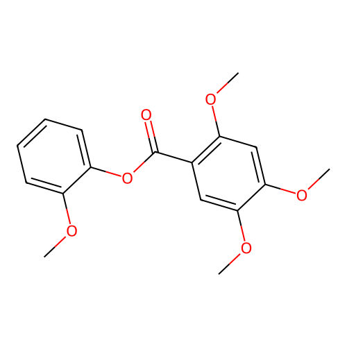2-Methoxyphenyl 2,4,5-trimethoxybenzoate structure
