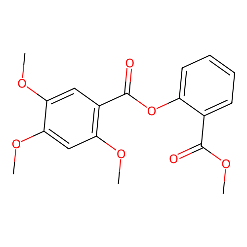 (2-Methoxycarbonylphenyl) 2,4,5-trimethoxybenzoate structure