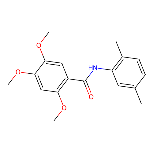 N-(2,5-dimethylphenyl)-2,4,5-trimethoxybenzamide structure