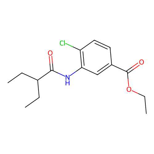 Ethyl 4-chloro-3-(2-ethylbutanoylamino)benzoate structure