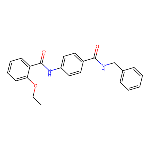N-{4-[(benzylamino)carbonyl]phenyl}-2-ethoxybenzamide structure