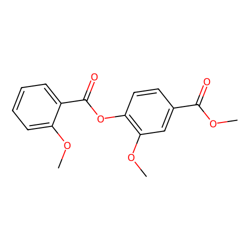 Methyl 3-methoxy-4-(2-methoxybenzoyl)oxybenzoate structure