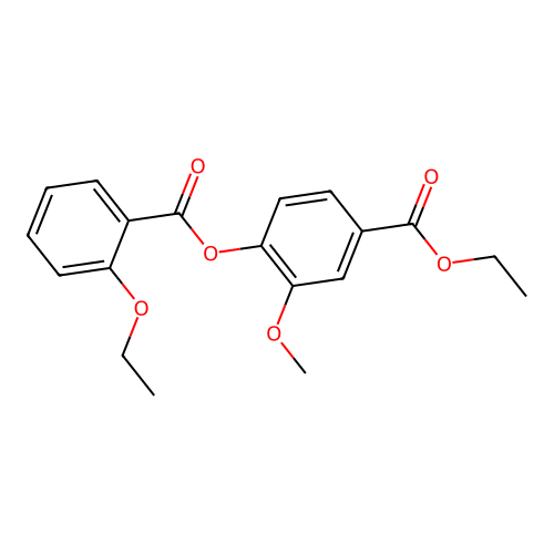 Ethyl 4-(2-ethoxybenzoyl)oxy-3-methoxybenzoate structure